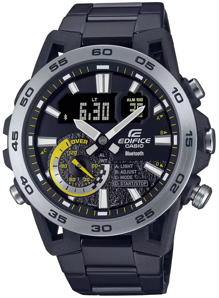Casio Herreklokke ECB-40DC-1AEF Classic LCD/Stål Ø48 mm