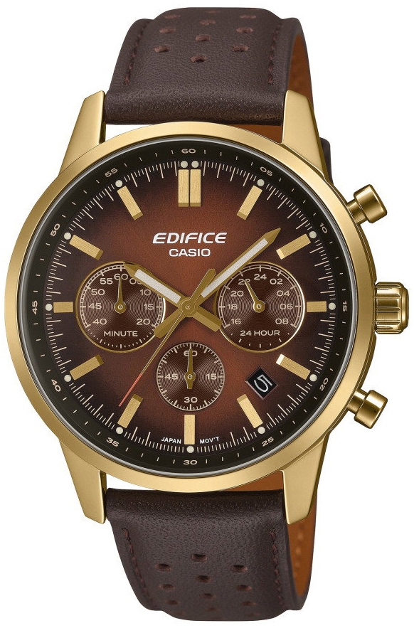 Casio Herreklokke EFR-575CL-5AEF Edifice Brun/Lær Ø41 mm