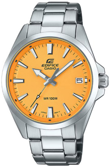 Casio Herreklokke EFV-100D-9AVUEF Edifice Orange/Stål Ø42 mm