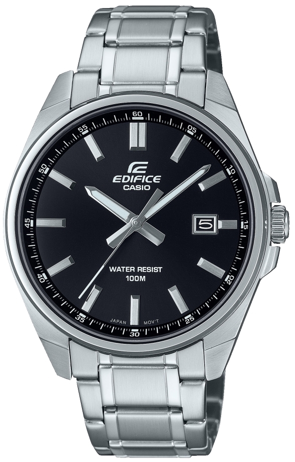 Casio Herreklokke EFV-150D-1AVUEF Edifice Sort/Stål Ø42.6 mm