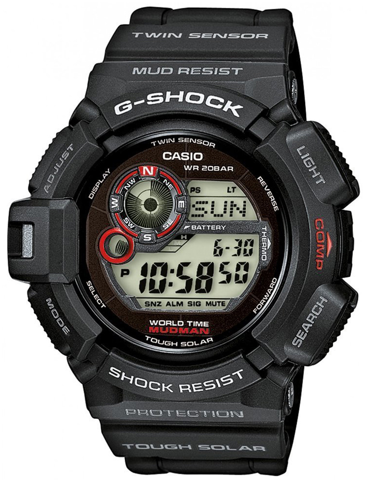 Casio G-Shock Herreklokke G-9300-1ER Resinplast Ø50.8 mm