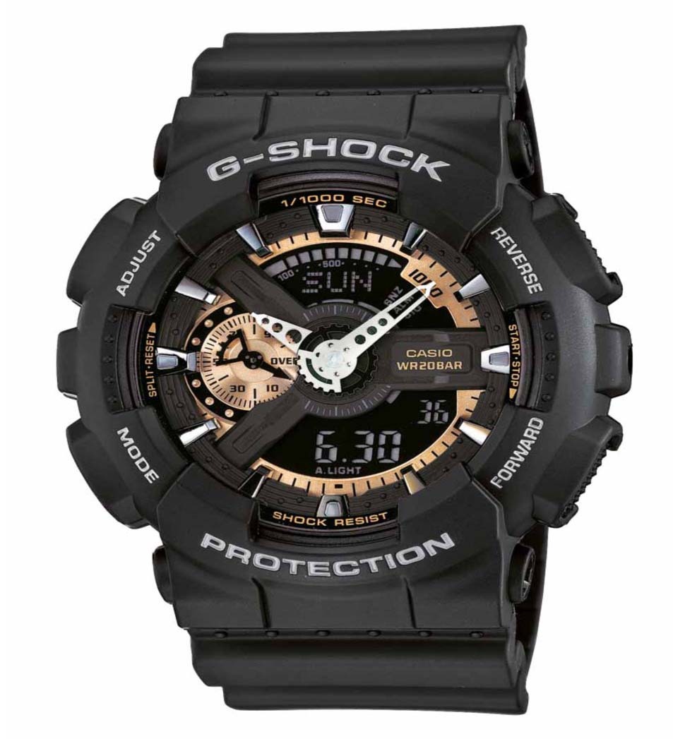 Casio G Shock Herreklokke GA-110RG-1AER G-Shock Sort/Resinplast - Casio