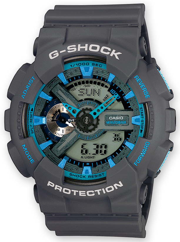 Casio G-Shock Herreklokke GA-110TS-8A2ER LCD/Resinplast Ø51 mm