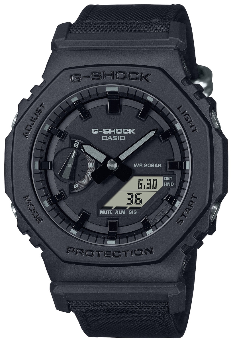 Casio Herreklokke GA-2100BCE-1AER G-shock Sort/Resinplast Ø45.4 mm