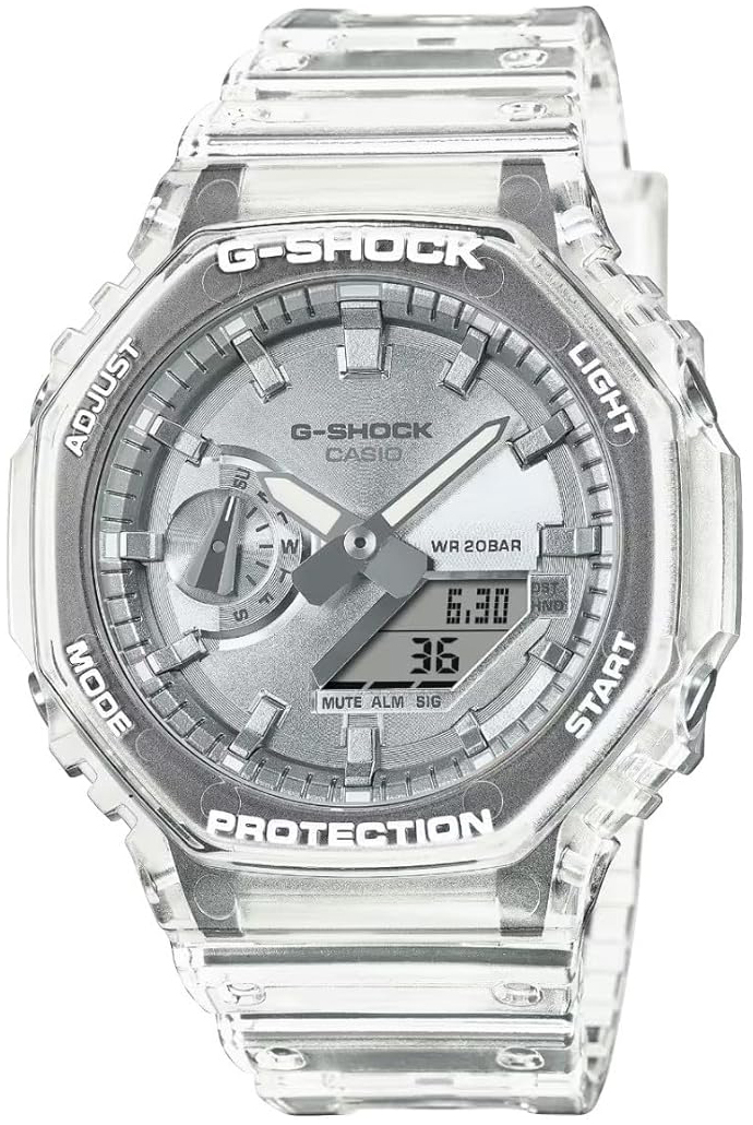 Casio Herreklokke GA-2100BM-7A8ER G-Shock Sølvfarget/Resinplast