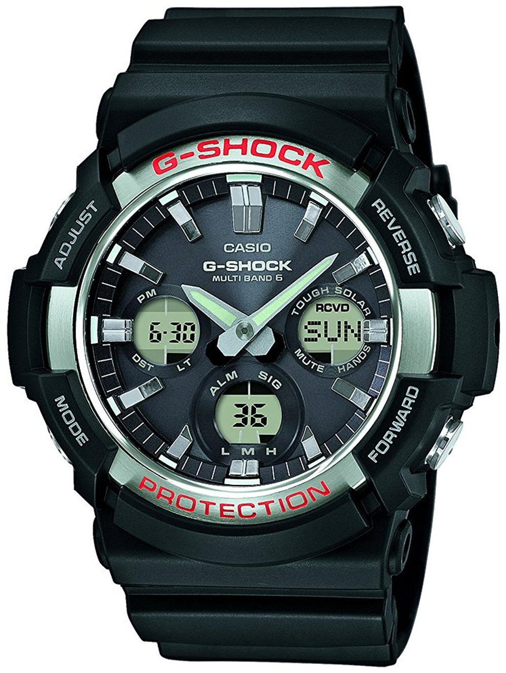 Casio G-Shock Herreklokke GAW-100-1AER Sort/Resinplast Ø55.1 mm