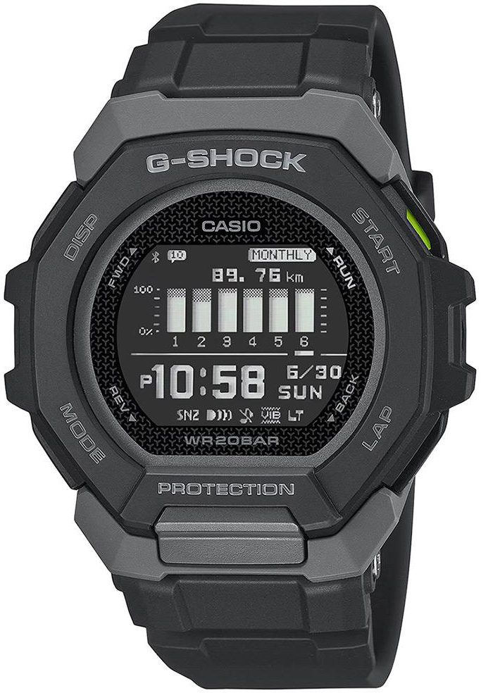 Casio Herreklokke GBD-300-1ER G-Shock LCD/Gummi Ø45 mm