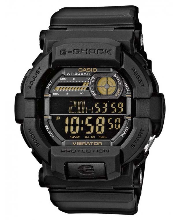 Casio G Shock Herreklokke GD-350-1BER G-Shock Sort/Resinplast Ø50.8