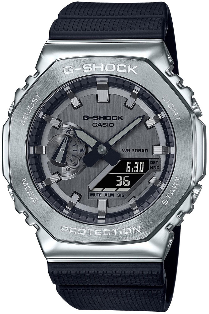 Casio Herreklokke GM-2100-1AER G-Shock Sølvfarget/Resinplast Ø44.4