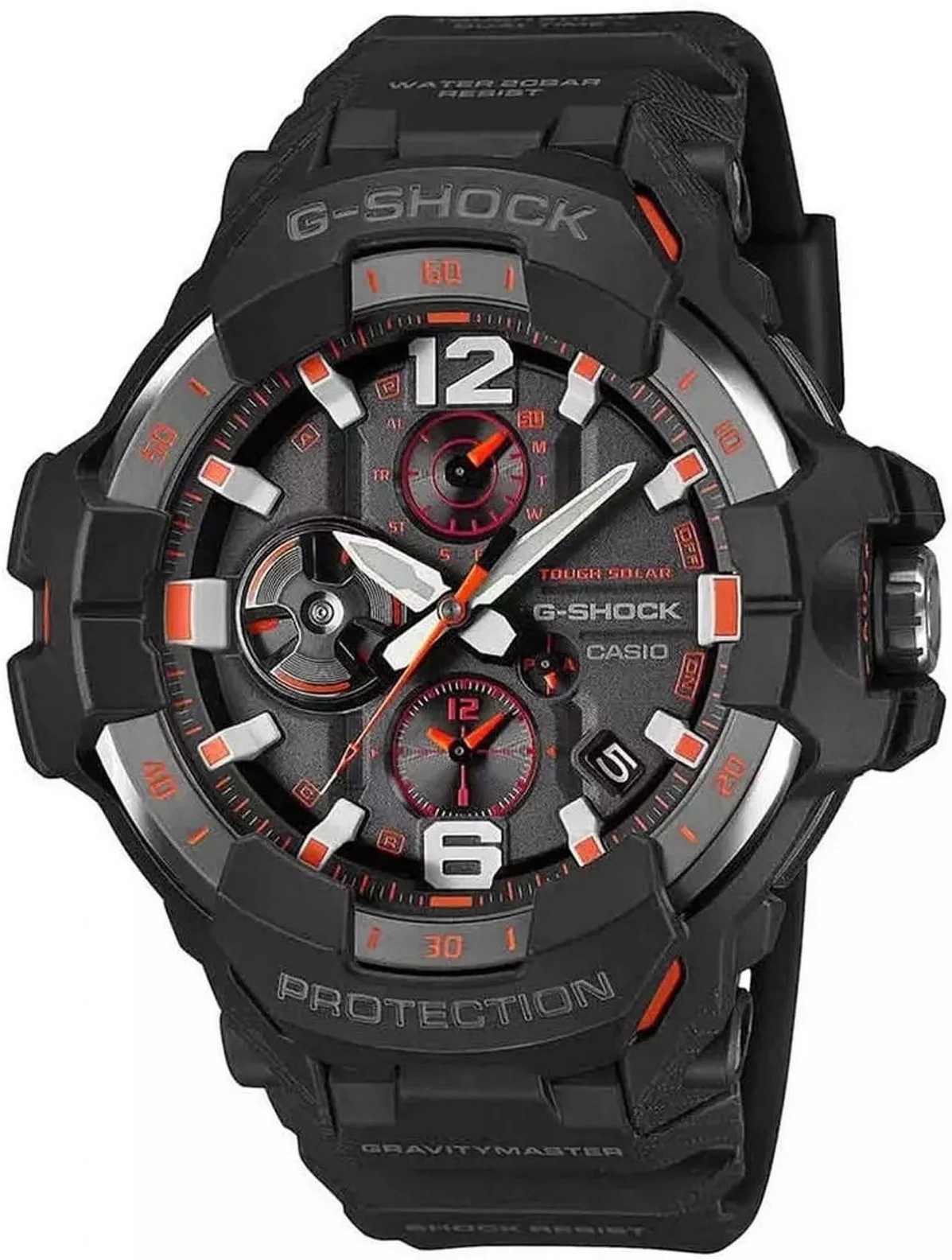Casio Herreklokke GR-B300-1A4ER Gravitymaster Grå/Gummi Ø54.7 mm