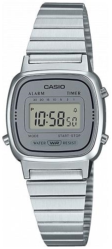 Casio Casio Collection Dameklokke LA670WEA-7EF LCD/Stål 30.3x24.6 mm - Casio