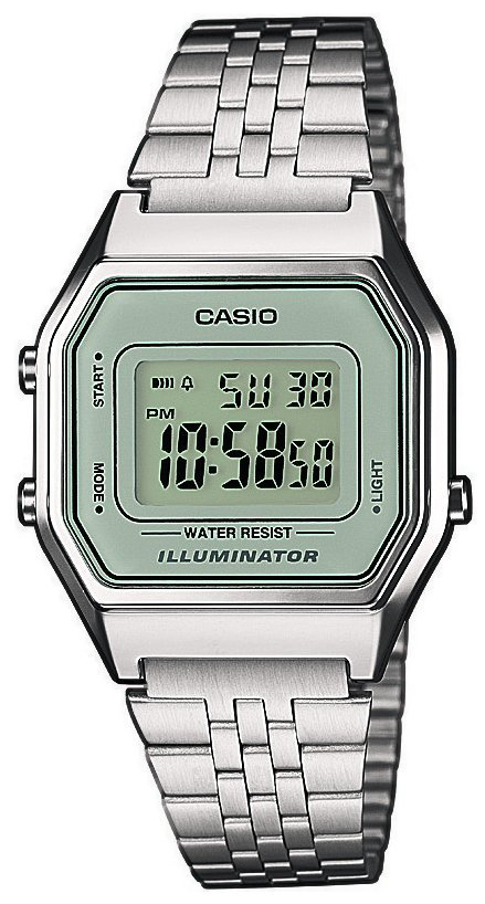 Casio Casio Collection Dameklokke LA680WEA-7EF LCD/Stål 33.5x28.6 mm - Casio