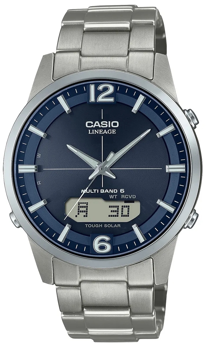 Casio Herreklokke LCW-M170TD-2AER Wave Ceptor Blå/Titan Ø39.5 mm