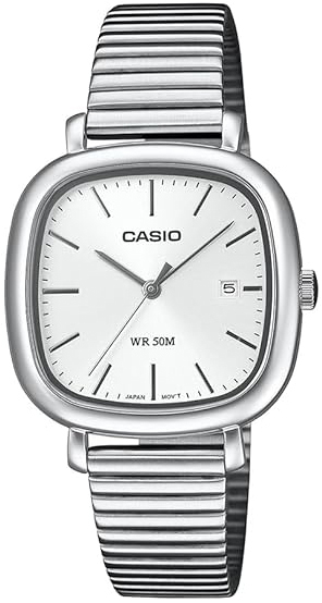 Casio LTP-B166D-7AVEF Timeless Collection Sølvfarget/Stål
