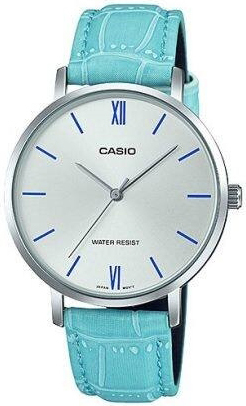 Casio LTP-VT01L-7B3UDF Classic Blå/Lær Ø34 mm