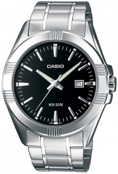 Casio Herreklokke MTP-1308PD-1AVDF Classic Sort/Stål Ø47 mm