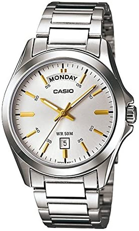 Casio Herreklokke MTP-1370D-7A2VDF Classic Sølvfarget/Stål Ø40 mm