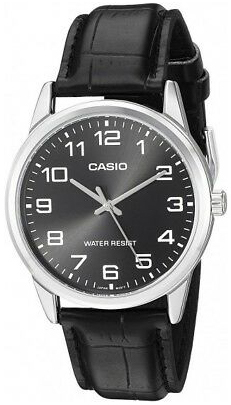 Casio Herreklokke MTP-V001L-1BUDF Classic Sort/Lær Ø38 mm