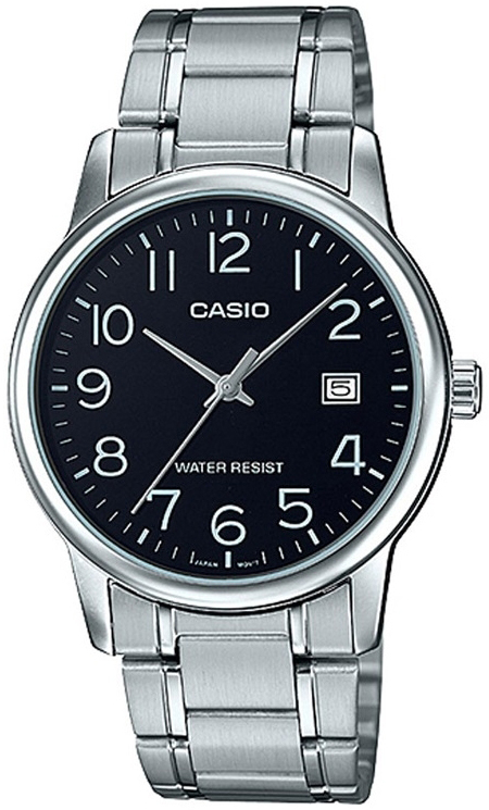 Casio Herreklokke MTP-V002D-1BUDF Classic Sort/Stål Ø44 mm