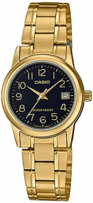 Casio Herreklokke MTP-V002G-1BUDF Classic Sort/Gulltonet stål Ø40 mm