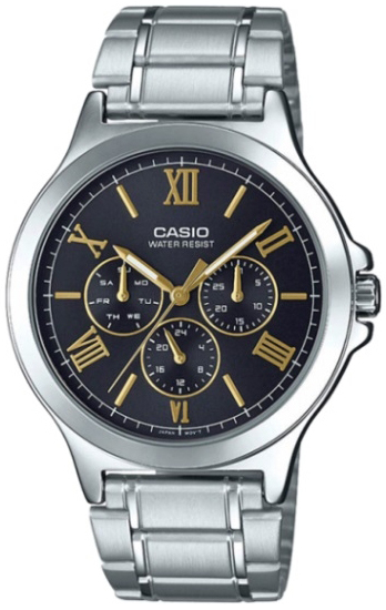 Casio Herreklokke MTP-V300D-1A2UDF Classic Sort/Stål Ø41.5 mm