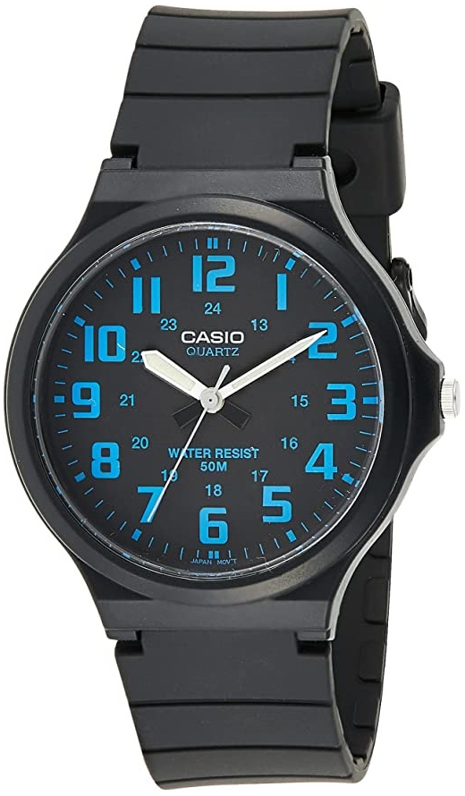 Casio Herreklokke MW-240-2BVDF Classic Sort/Resinplast Ø43.5 mm