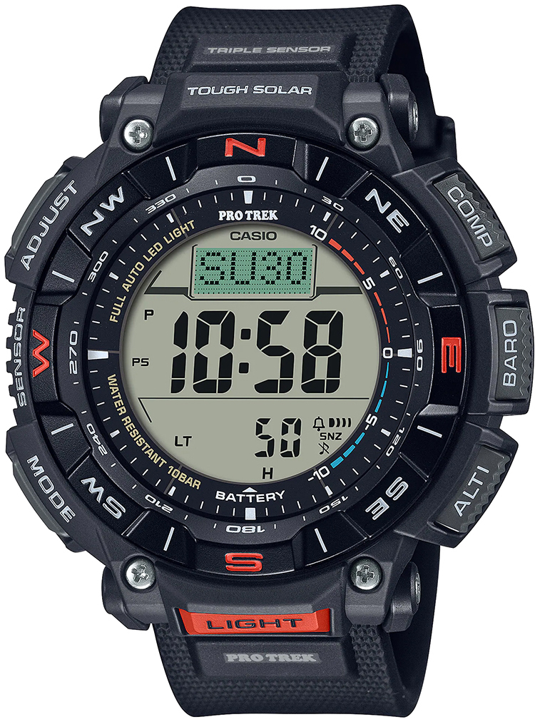 Casio Herreklokke PRG-340-1ER Pro Trek LCD/Gummi Ø51.7 mm