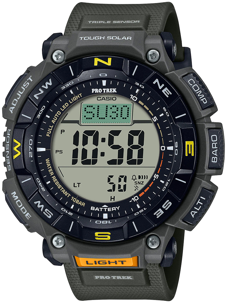 Casio Herreklokke PRG-340-3ER Pro Trek LCD/Gummi Ø51.7 mm