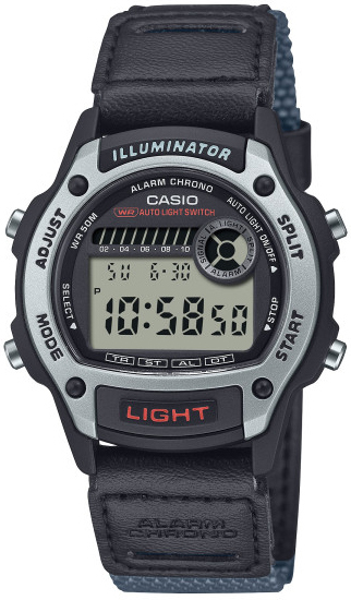 Casio W-220HF-8AVEF Timeless Collection LCD/Tekstil Ø36.6 mm
