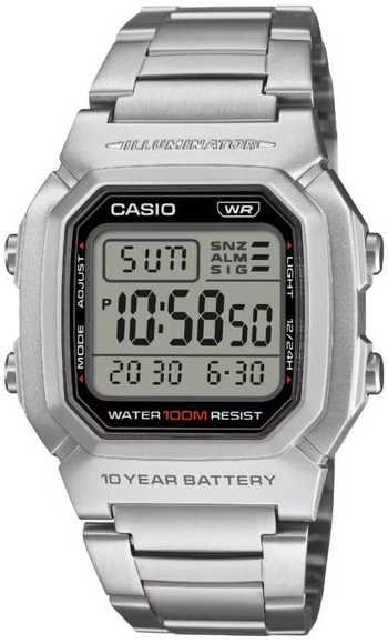 Casio Herreklokke W-800HD-1AVEF Timeless Collection LCD/Stål