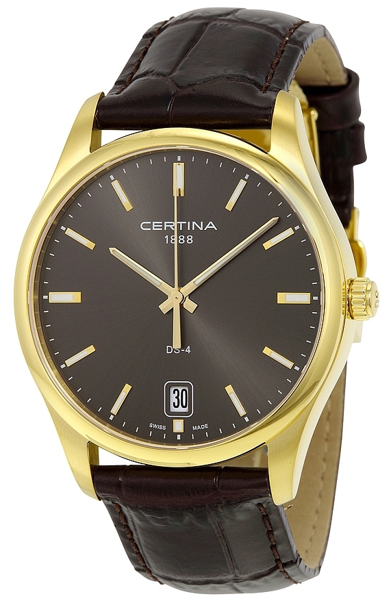Certina Herreklokke C022.610.36.081.00 DS 4 Grå/Lær Ø40 mm