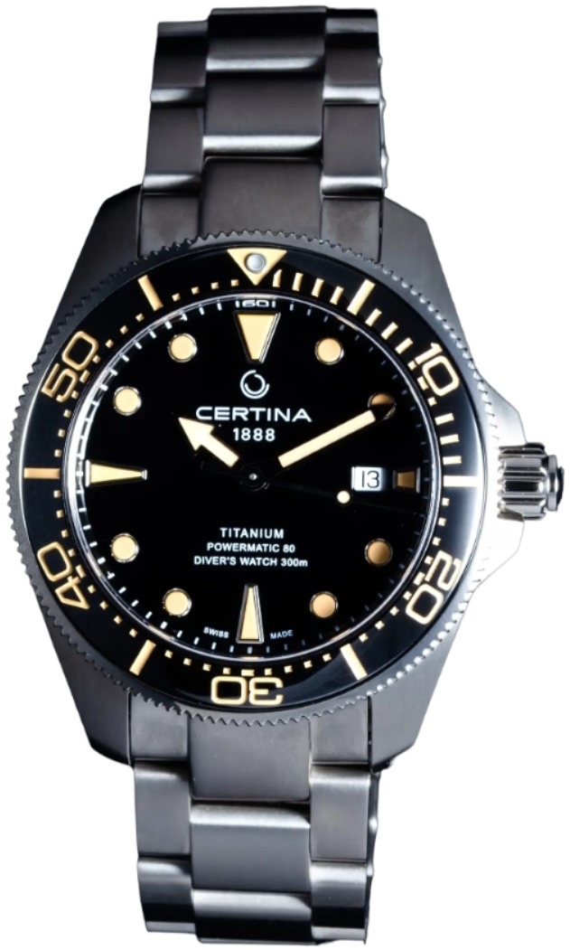 Certina Herreklokke C032.607.44.051.00 DS Action Sort/Titan Ø43 mm