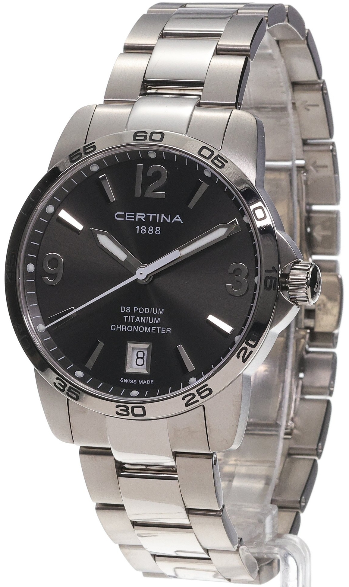Certina Herreklokke C034.451.44.087.00 Ds Podium Grå/Titan Ø40 mm