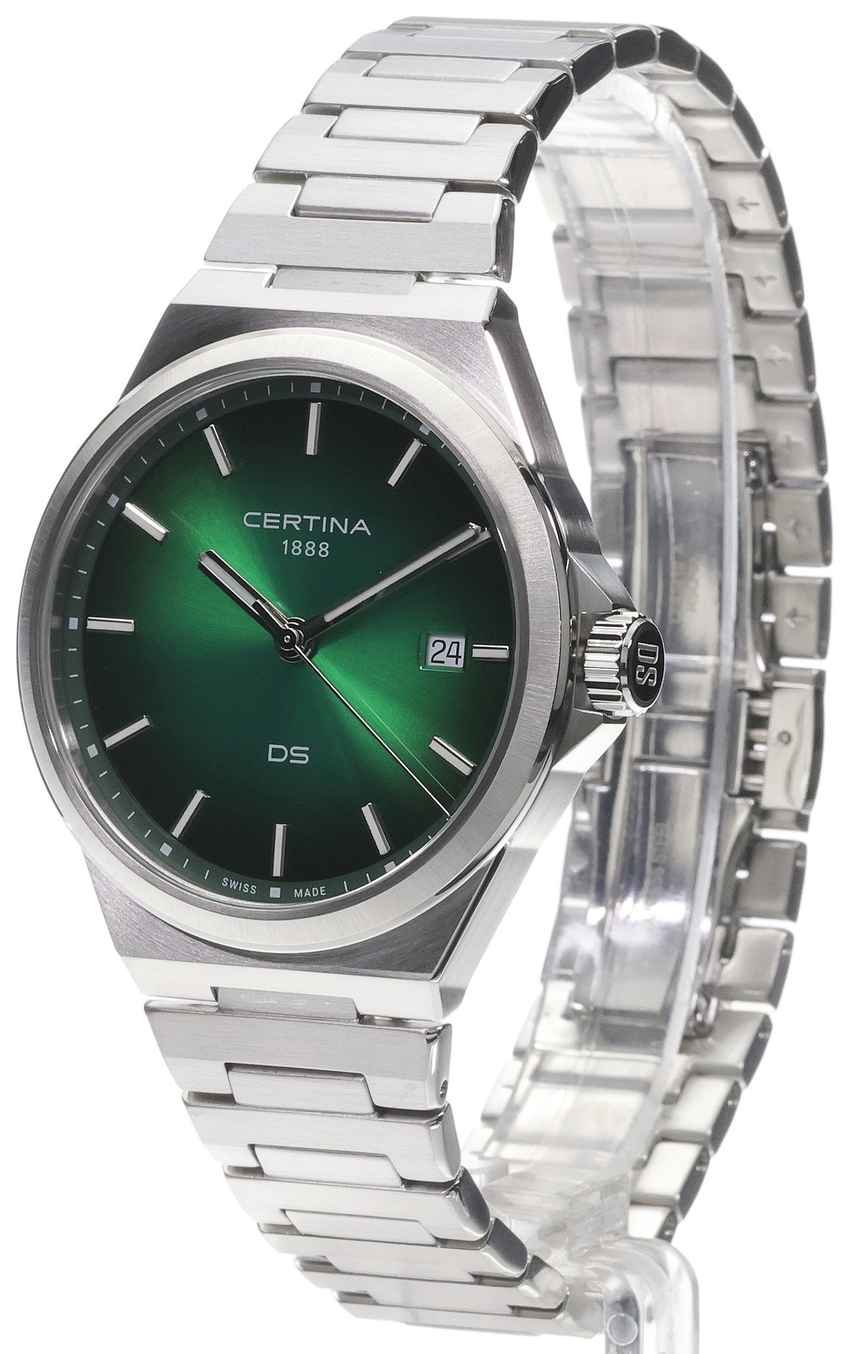 Certina C043.410.11.091.00 Ds 7 Grønn/Stål Ø39 mm