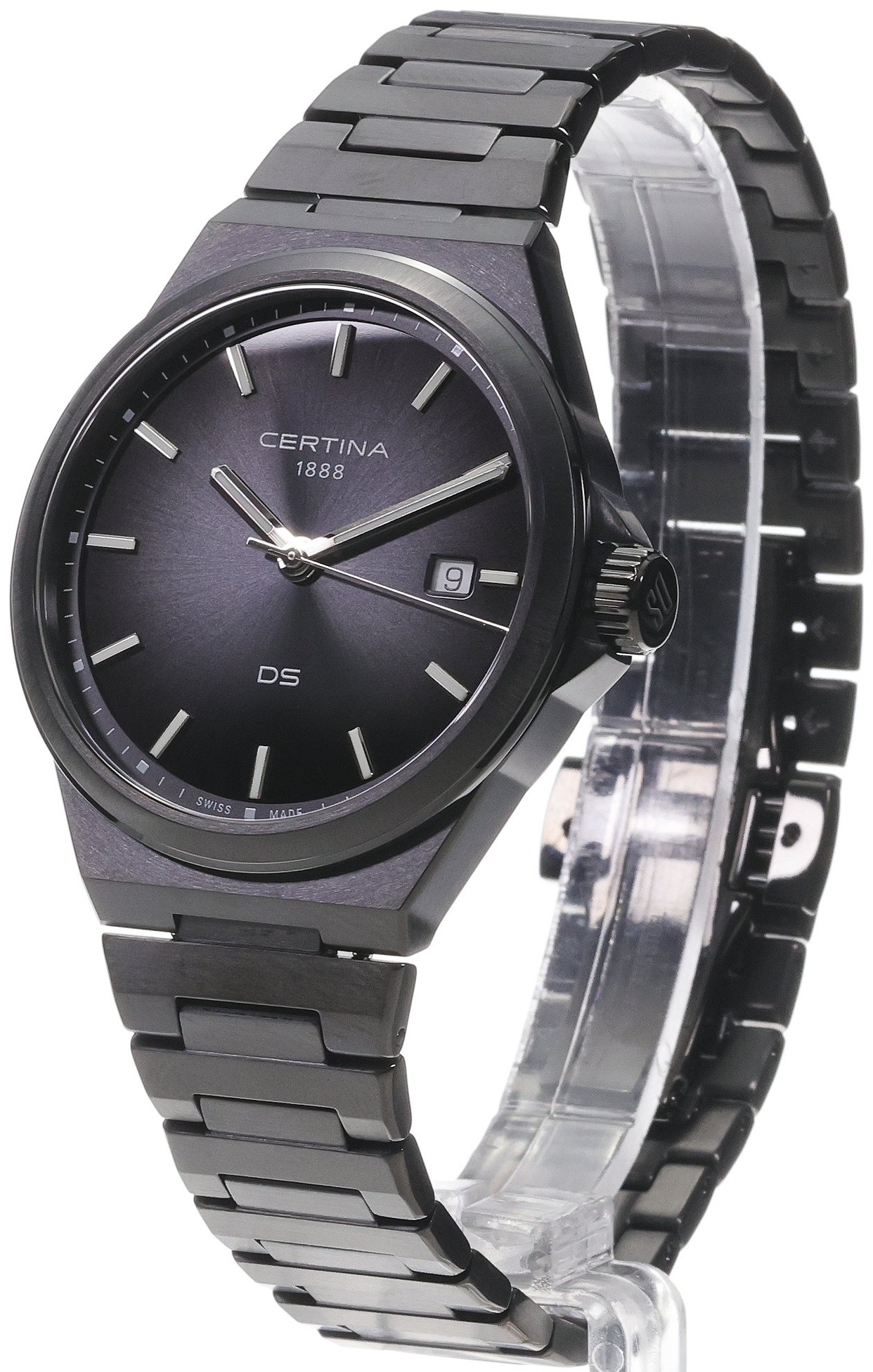 Certina C043.410.33.051.00 Ds 7 Sort/Stål Ø39 mm