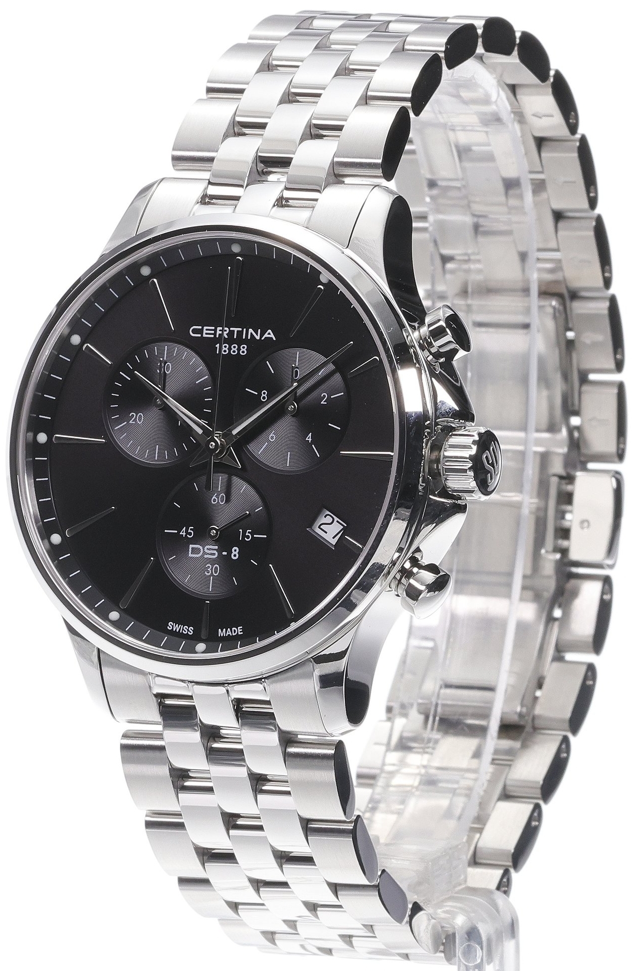 Certina Herreklokke C045.417.11.051.00 Ds 8 Sort/Stål Ø41 mm