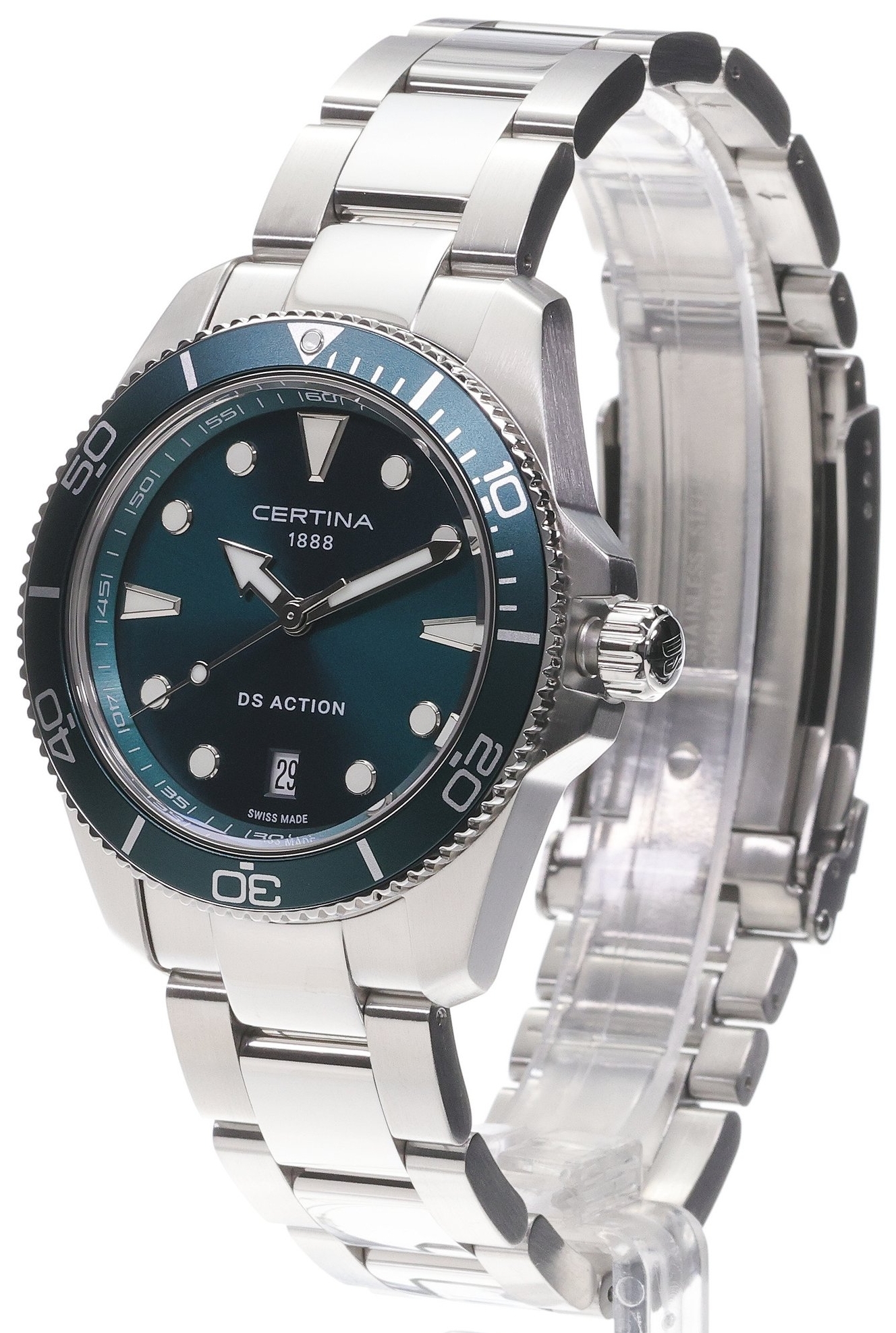 Certina Herreklokke C048.410.11.091.00 DS Action Grønn/Stål Ø40 mm