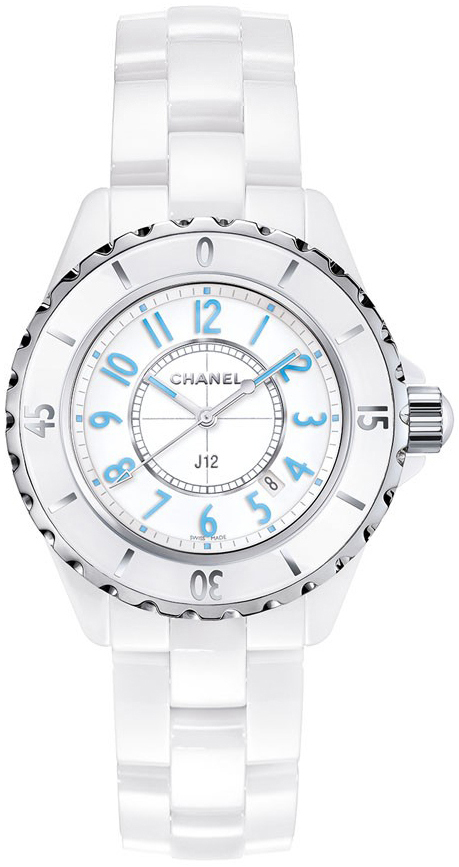 Chanel J12 Dameklokke H3826 Hvit/Keramik Ø33 mm