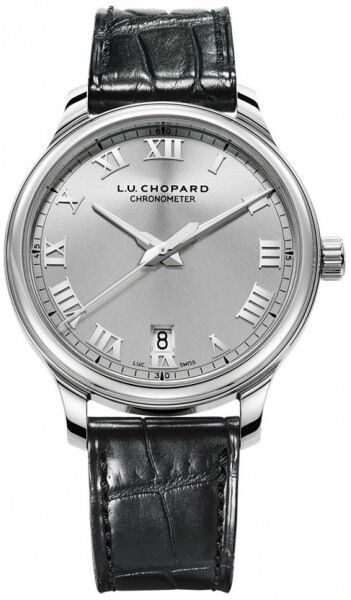 Chopard L.U.C 1937 Classic Herreklokke 168544-3002 Sølvfarget/Lær