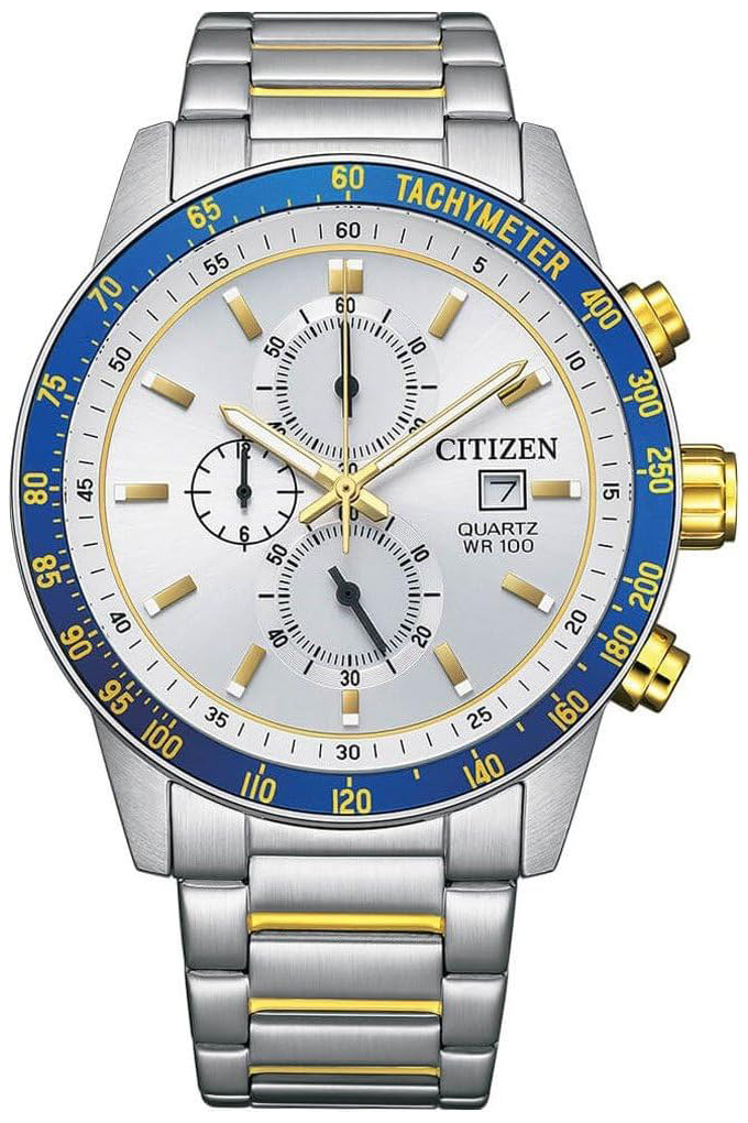 Citizen Herreklokke AN3686-53A Sølvfarget/Gulltonet stål Ø44 mm