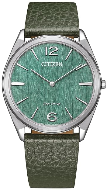 Citizen Herreklokke AR3120-32X Eco-Drive Suratto Grønn/Lær Ø38.4 mm