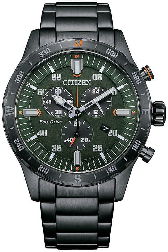 Citizen Herreklokke AT2527-80X Sport Grønn/Stål Ø43.5 mm