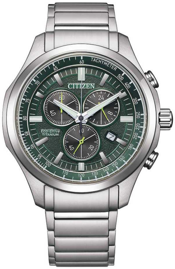 Citizen Herreklokke AT2530-85X Classic Grønn/Stål Ø42 mm
