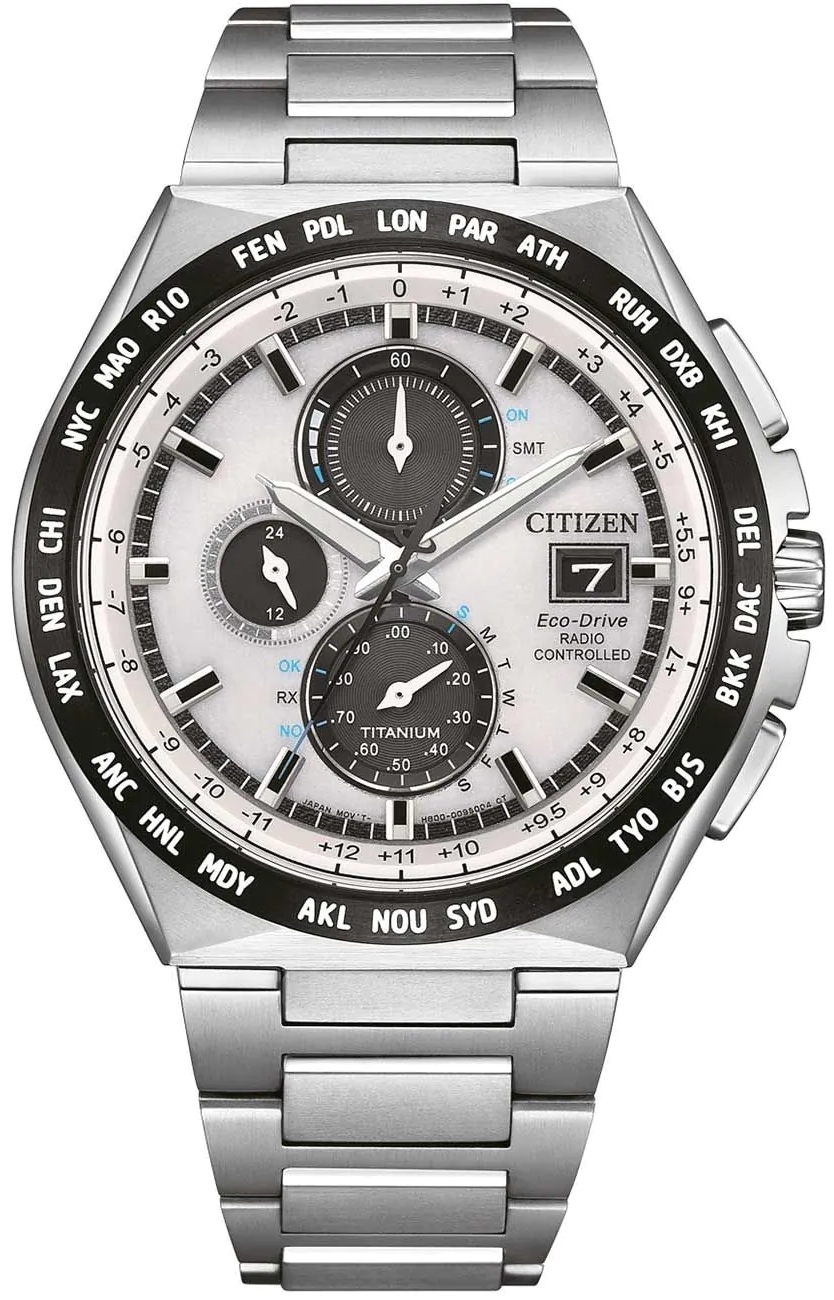 Citizen Herreklokke AT8238-84A Eco Drive Sølvfarget/Titan Ø43.5 mm