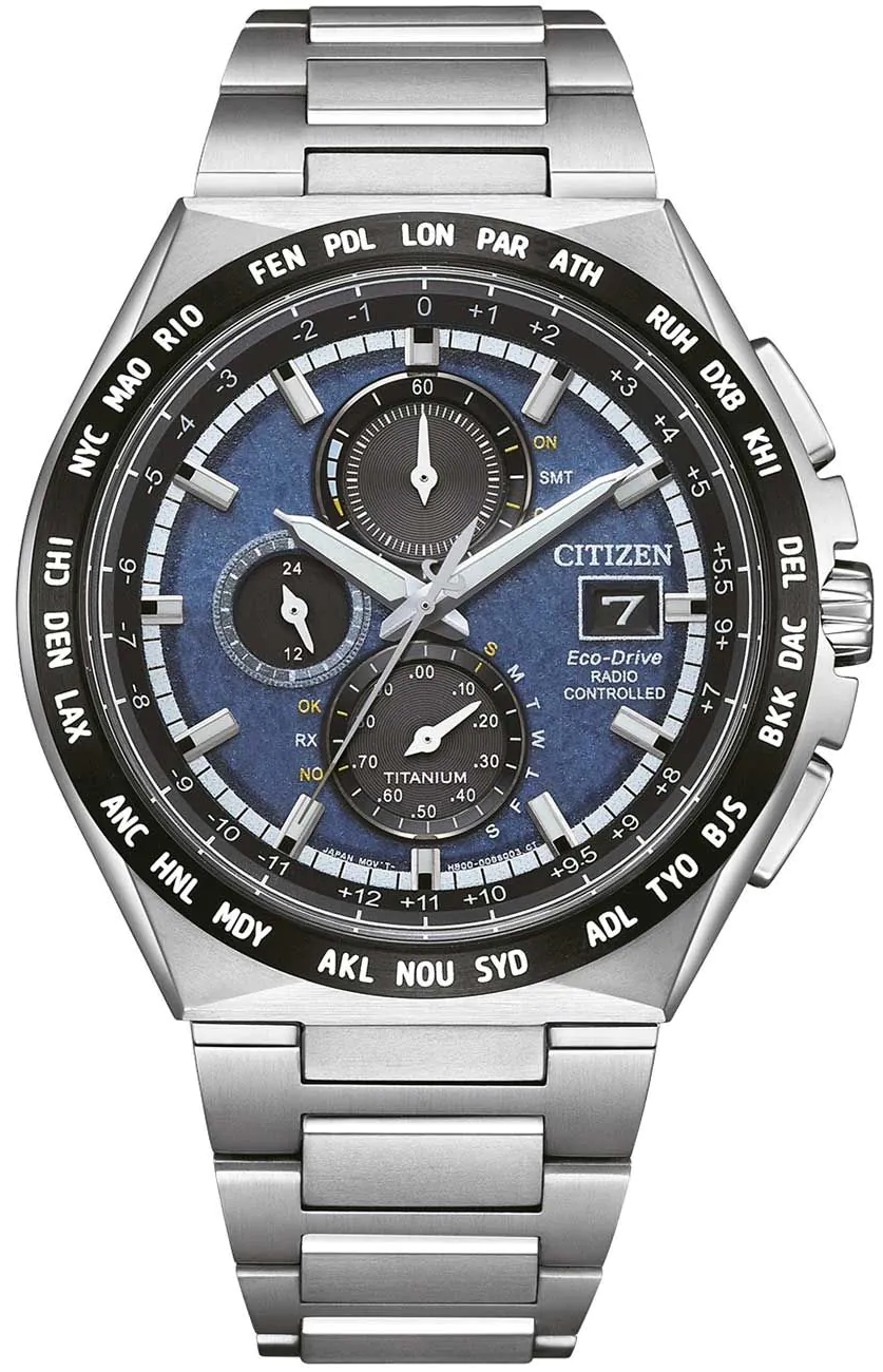 Citizen Herreklokke AT8238-84L Eco Drive Blå/Titan Ø43.5 mm