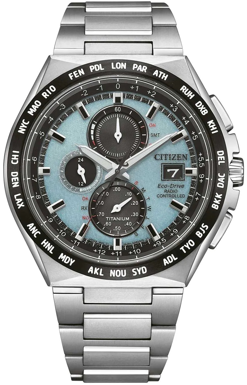 Citizen Herreklokke AT8238-84M Eco Drive Turkis/Titan Ø43.5 mm