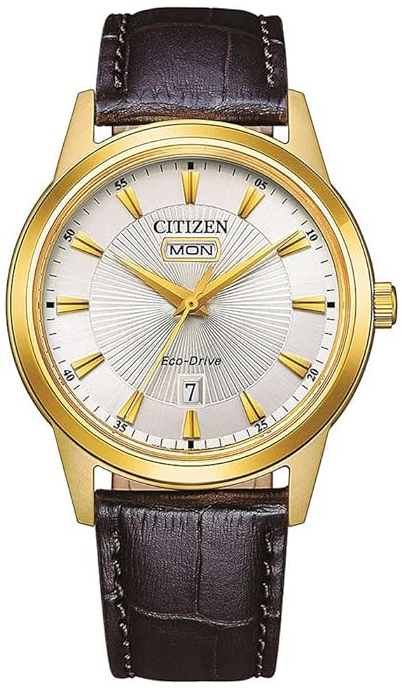 Citizen Herreklokke AW0102-13AC Classic Sølvfarget/Lær Ø40 mm