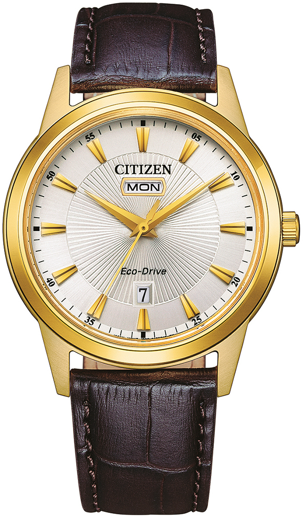 Citizen Herreklokke AW0102-13AE Classic Sølvfarget/Lær Ø40 mm