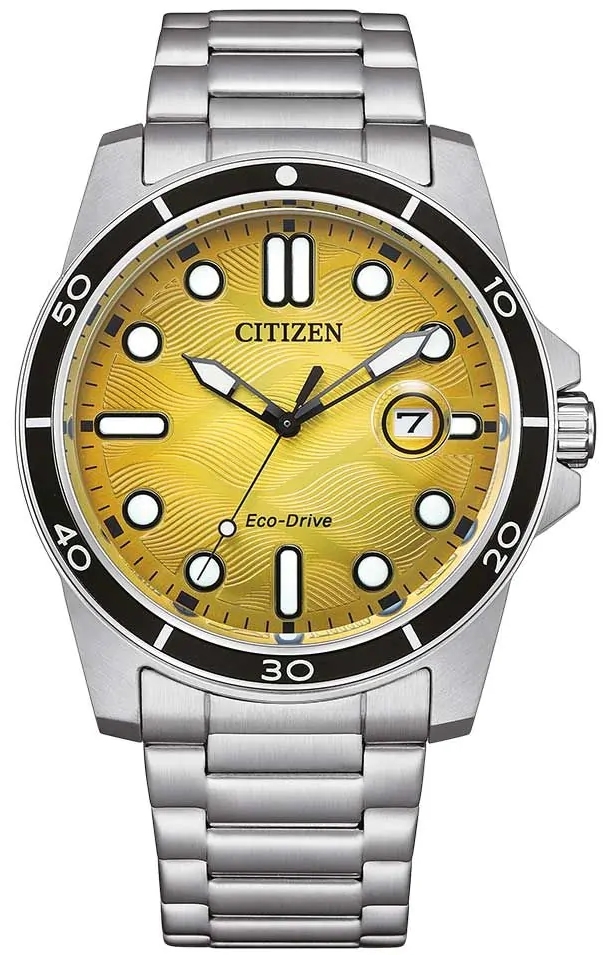 Citizen Herreklokke AW1816-89X Eco Drive Gul/Stål Ø41.5 mm