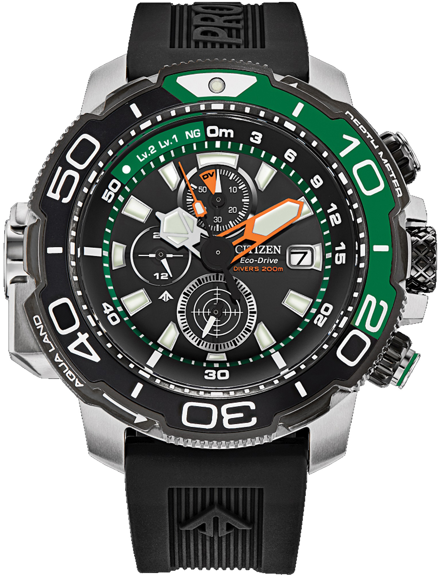 Citizen Herreklokke BJ2168-01E Promaster Sort/Gummi Ø47 mm